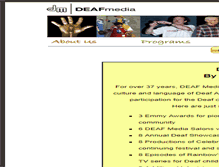 Tablet Screenshot of deafmedia.org